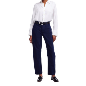 Madewell NWT Barrel-dark blue Denim Jeans 24P